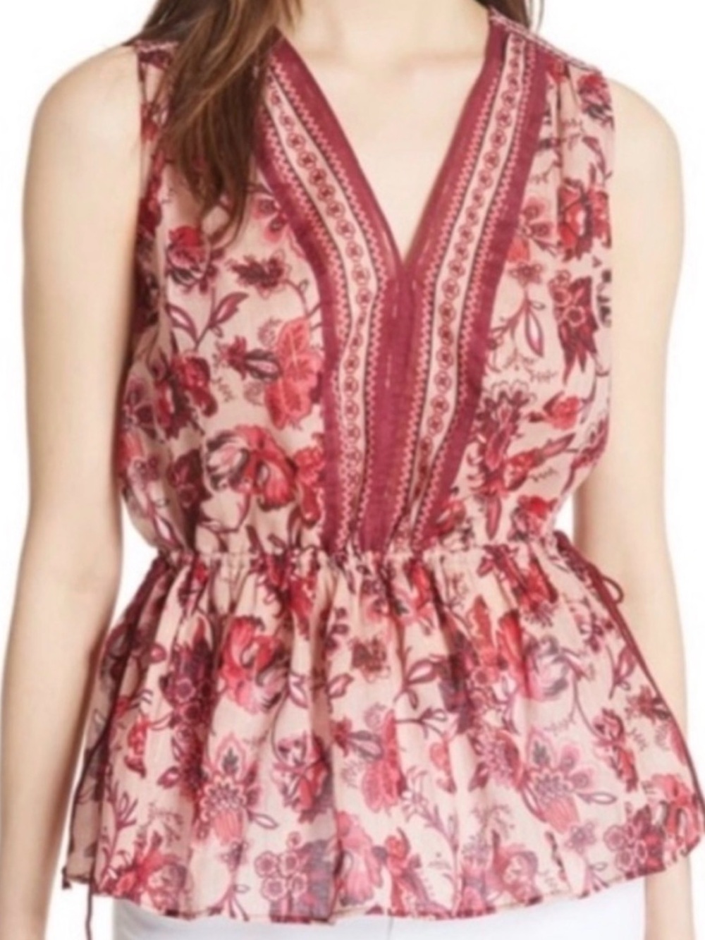 Kate Spade Broome Street "Paisley Blossom" Top